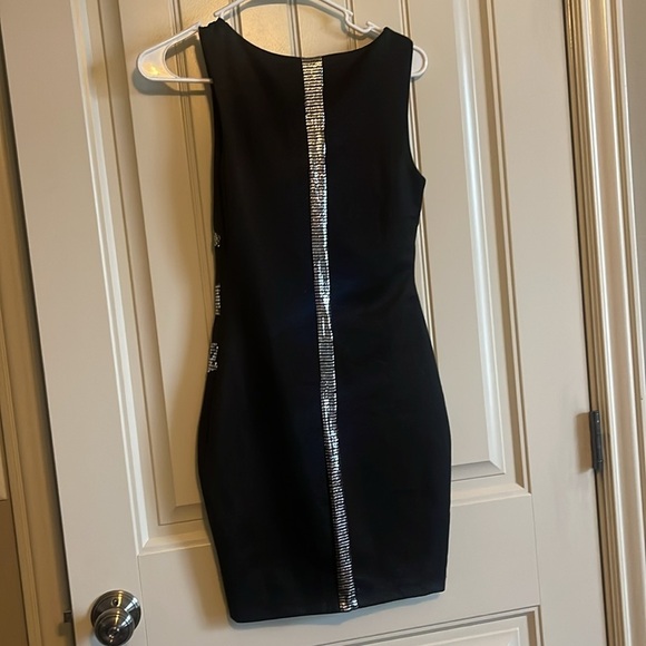Elegant Black and Silver Dress by BEBE Addiction - Picture 4 of 7